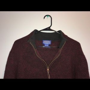 Pendleton half zip wool sweater
